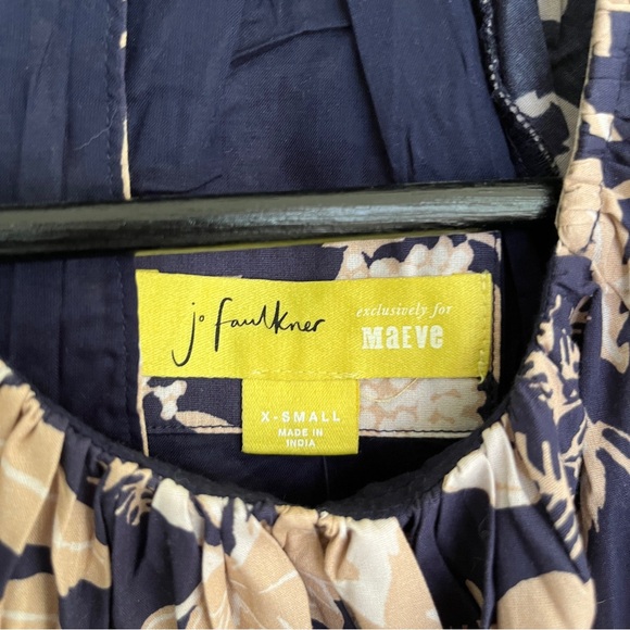 Jo Faulkner x Maeve Anthropologie Poplin Bubble Blouse XS - Picture 3 of 12